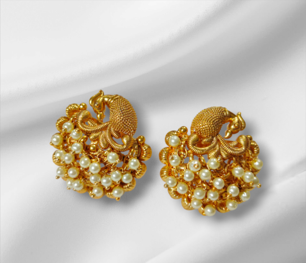 Peacock shape earrings